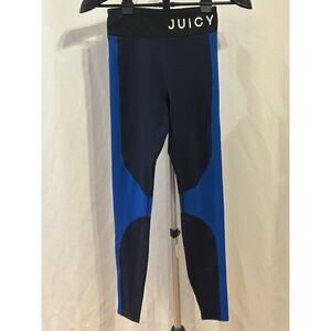 Juicy Couture Sport Blue and Black Leggings Women's size XS